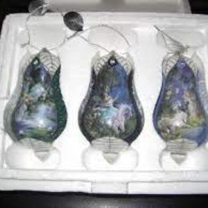 The Bradford Exchange Mystical Blue and Green Ornaments